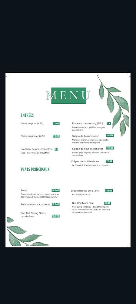 Song Huong - Menu Image 1