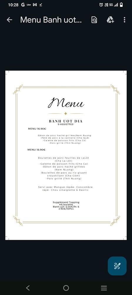 Song Huong - Menu Image 2